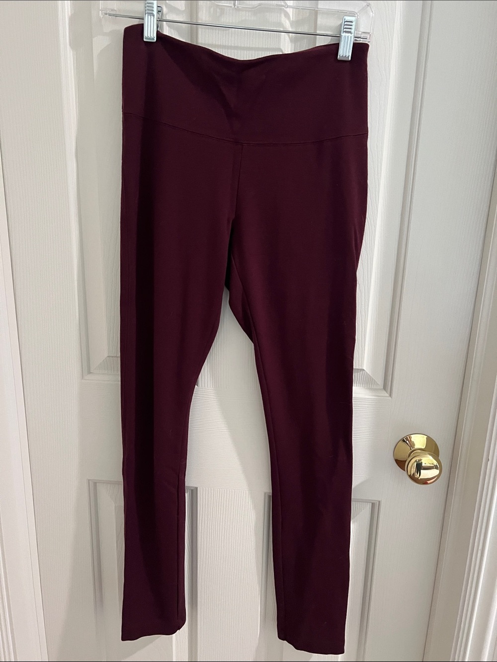 White House Black Market Burgundy Leggings
